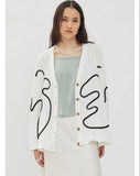 Parra Cardigan White