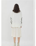Parra Cardigan White