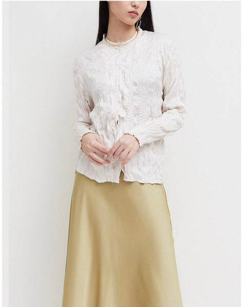 Collarless Textura Pearl