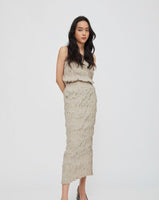 Textura Tank Top - Hazelnut