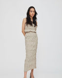 Textura Tank Top - Hazelnut