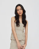 Textura Tank Top - Hazelnut