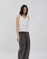 River twisted Tank - white