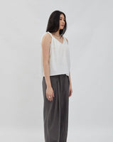River twisted Tank - white