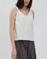 River twisted Tank - white