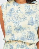 Luna Dress in Ancient Blue