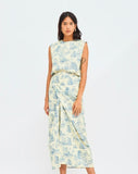 Luna Dress in Ancient Blue