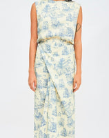 Luna Dress in Ancient Blue