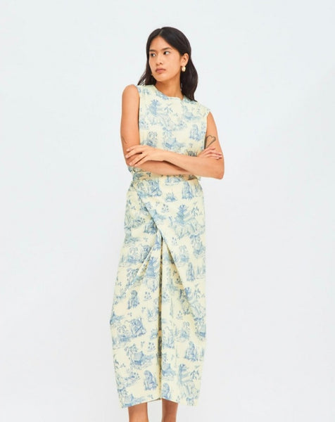 Luna Dress in Ancient Blue