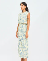 Luna Dress in Ancient Blue