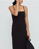 Seine Rib Dress Black