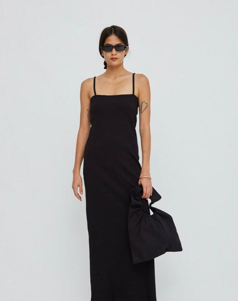 Seine Rib Dress Black