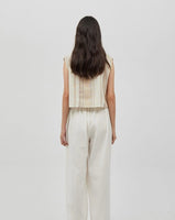 Avana Linen Top Beige