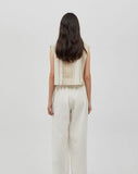 Avana Linen Top Beige
