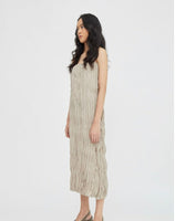 Textura Slip Dress - hazelnut
