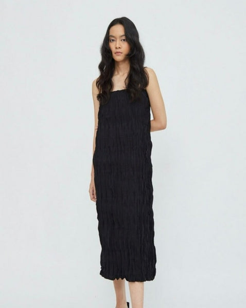 Textura Slip Dress Black