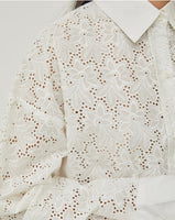 Victor Lace Shirt - White