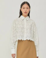 Victor Lace Shirt - White
