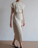 Akina Dress - Light Cream