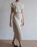 Akina Dress - Light Cream