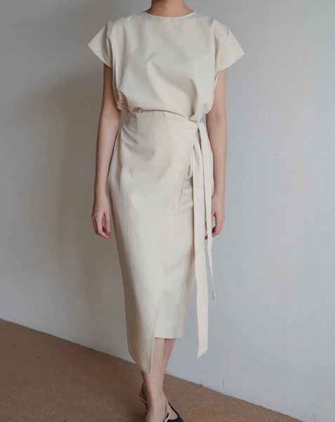 Akina Dress - Light Cream