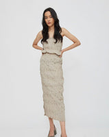 Textura Skirt in Hazel