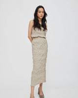 Textura Skirt in Hazel