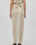 Avana Linen Wrap Skirt Beige