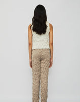 Sateen Textura Tank Pearl